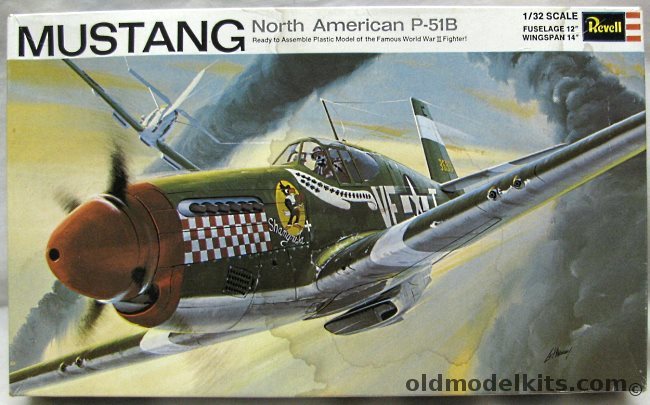 Revell 1/32 North American P-51B Mustang -  Don Gentile's 'Shangri-La' 336th Fighter Squadron 4th Fighter Group Or 'U'VE HAD IT!', H295-200 plastic model kit